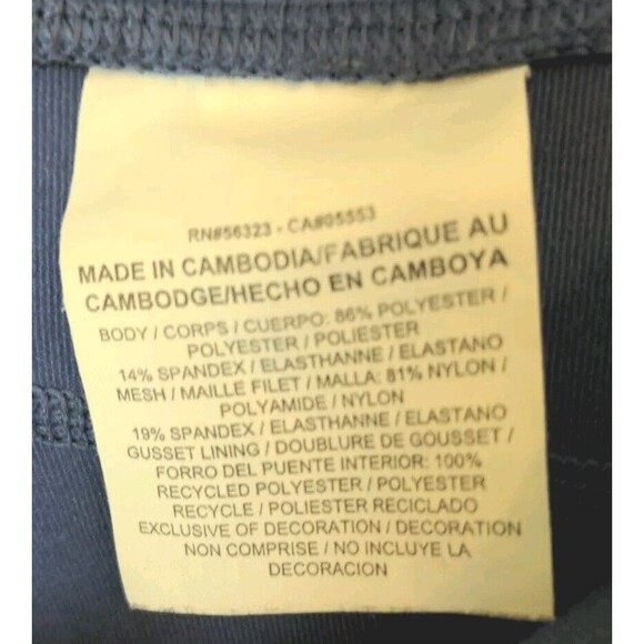 NIKE DRI FIT Running Capri Crop Royal Blue Pants Athletic Running Size Medium - Picture 8 of 10